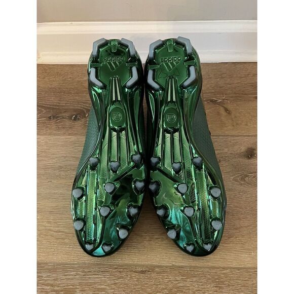 Adidas Mens Green Black Football Cleats Size 14 - Picture 7 of 8